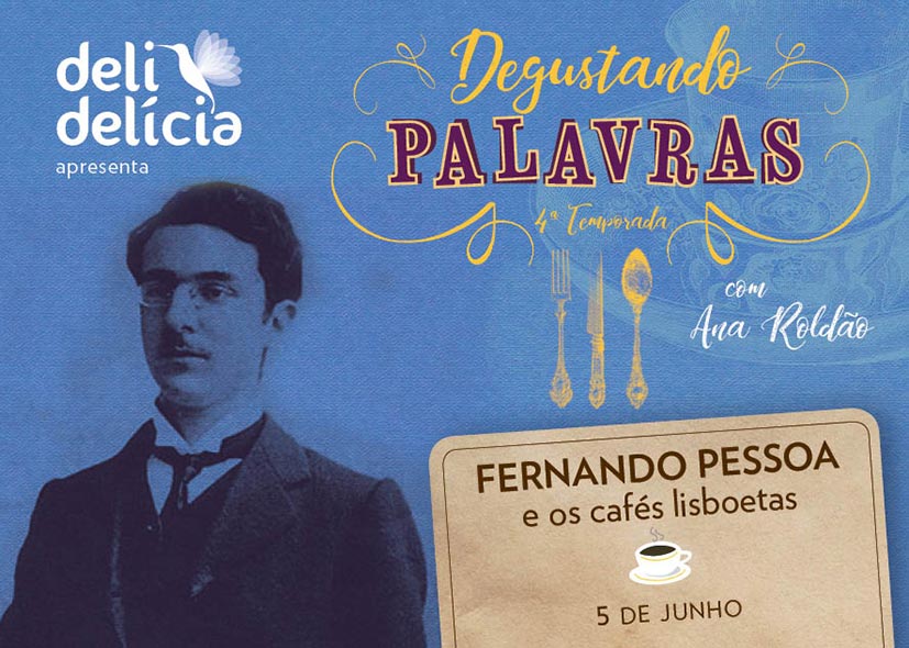 Flyer Desgustando palavras FERNANDO PESSOA - Equatorium Design